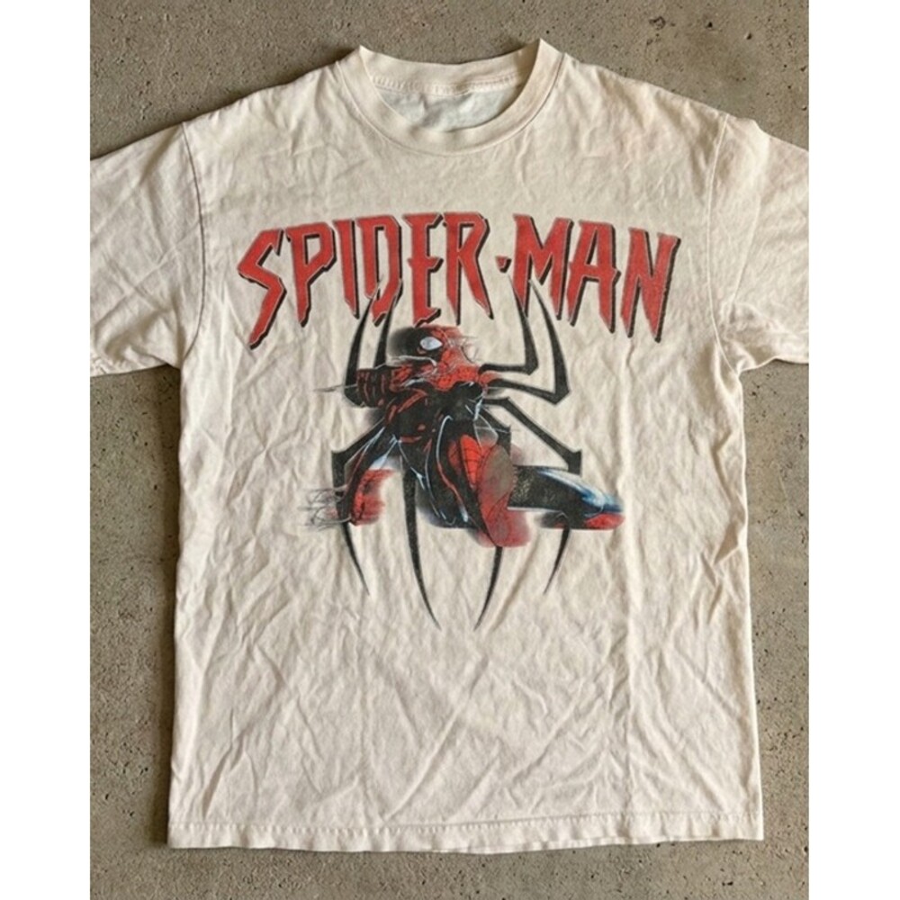 Spider-Man Vintage White T Shirt